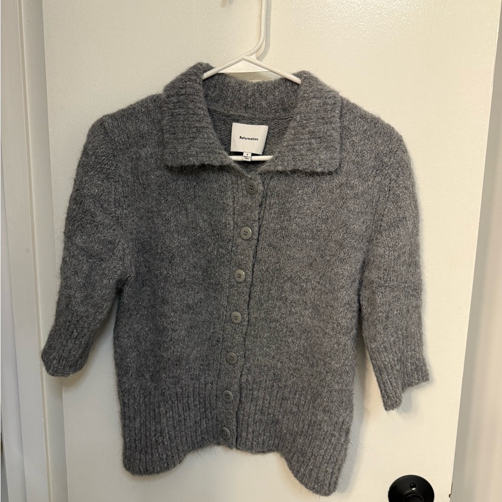 Reformation Gray Women's Cardigan